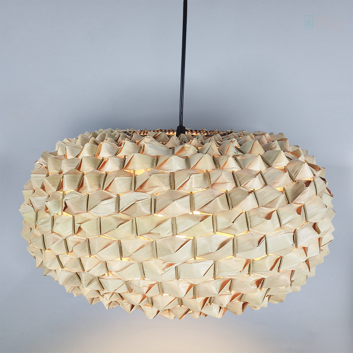 Luminária Pendente de Bambu Califórnia