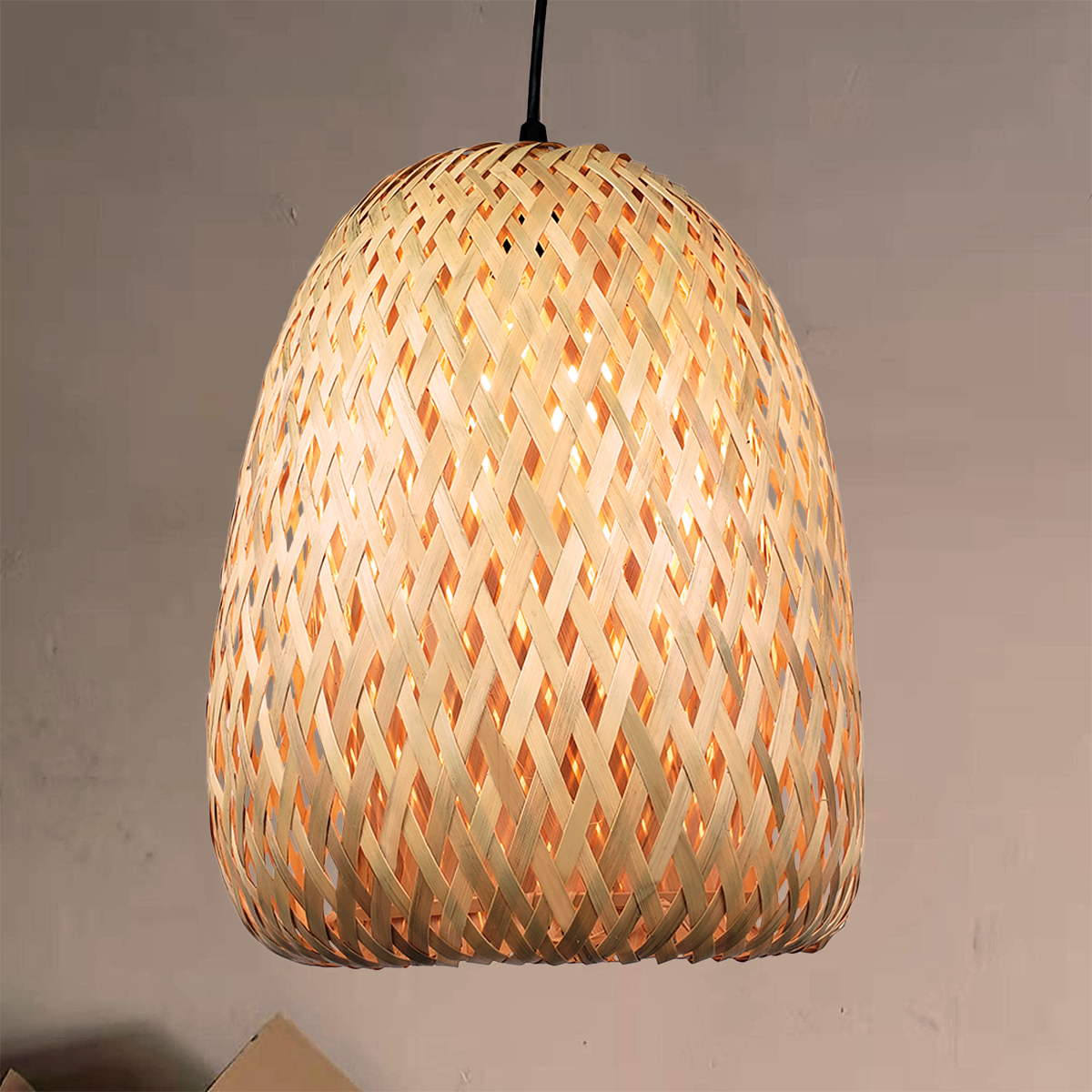 Luminária Pendente de Bambu Aruba