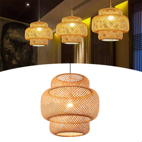 Luminária Pendente de Bambu Cayman Mini