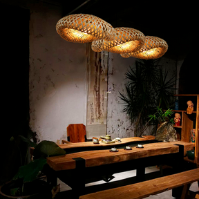 Luminária Pendente de Bambu Honolulu 40cm