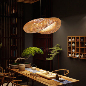 Luminaria Pendente de Bambu Honolulu 60cm