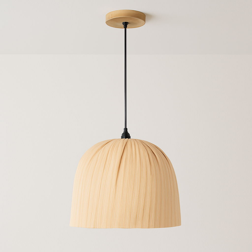 Luminária Pendente de Bambu Santorini