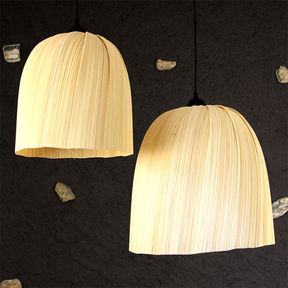 Luminária Pendente de Bambu Santorini