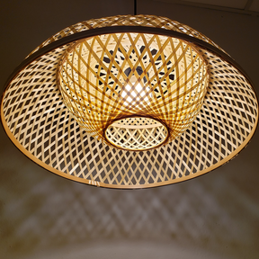Luminária Pendente de Bambu Tulum