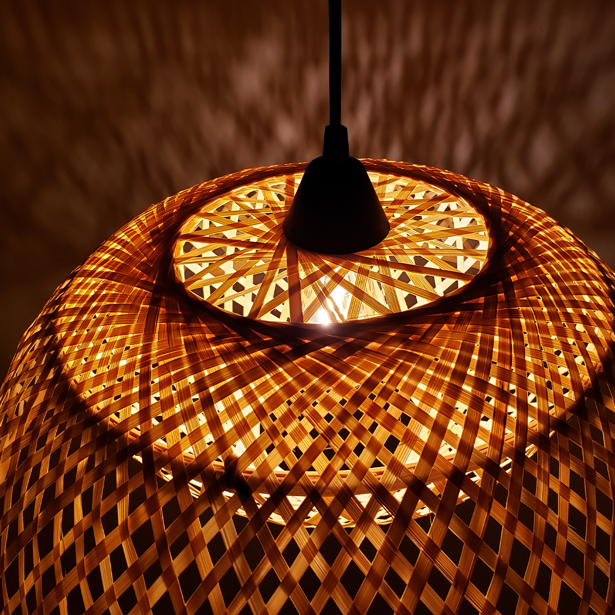 Luminária Pendente de Bambu Tulum