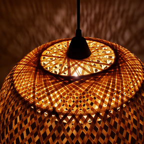 Luminária Pendente de Bambu Tulum
