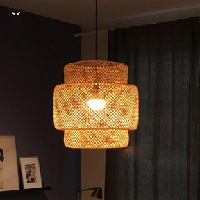 Luminária Pendente de Bambu Cayman