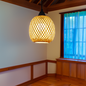 Luminária Pendente de Bambu Maya