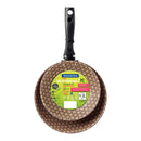 Kit 2 Frigideira Antiaderente Aluminio Turim Vermelho + 5 Utensilios