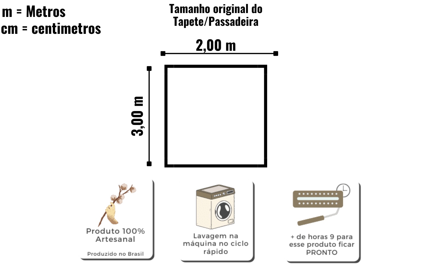 Tapete De Algodão Listrado Verde 2,00x2,50