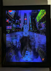 Quadro MANTENHA A FORÇA Luminicente Recarregável