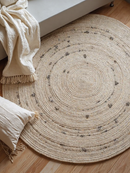 Tapete Redondo de Sisal e Algodão – Todos os Tamanhos