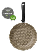 Kit 2 Frigideira Antiaderente Aluminio Turim Vermelho + 5 Utensilios