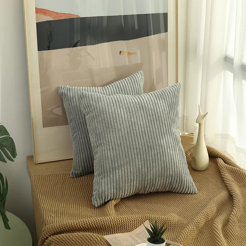 Capa de Almofada Veludo Cotelê 45x45cm