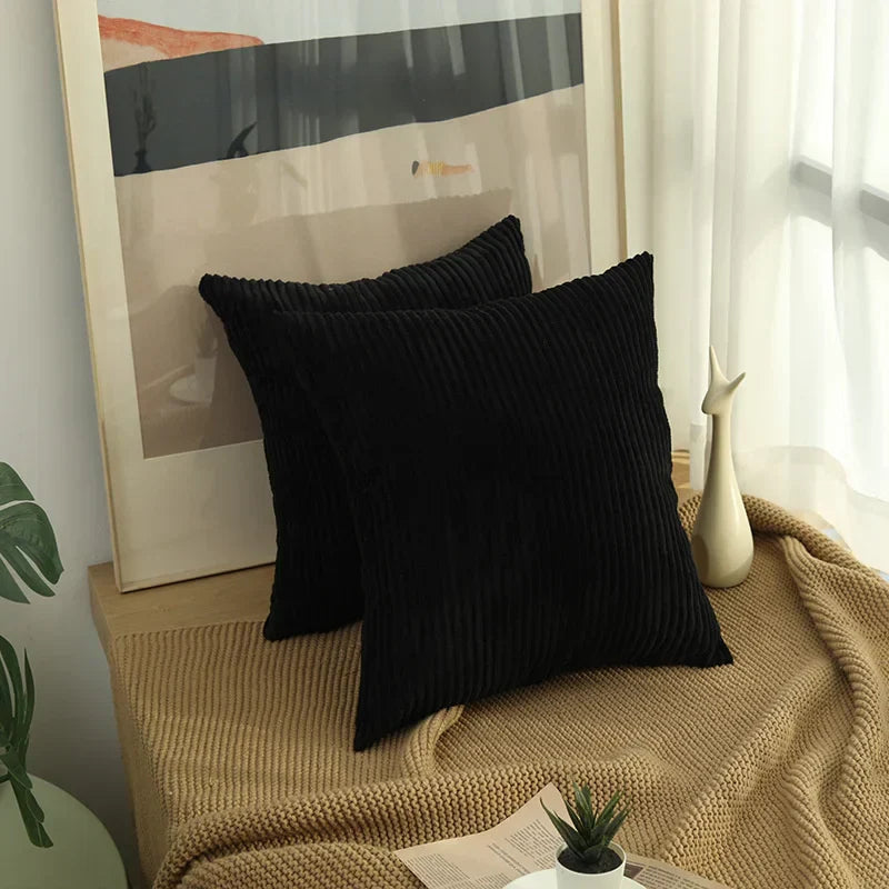 Capa de Almofada Veludo Cotelê 45x45cm