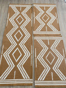 Conjunto de Tapetes Inca Caramelo – 3 Peças