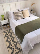 Almofada Chain Preta 45 x 45 cm