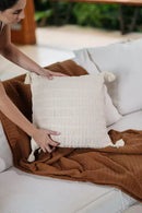Almofada Boho Cru 45 x 45 cm