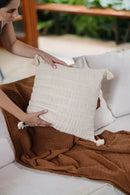 Almofada Boho Cru 45 x 45 cm