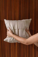 Almofada de Poliéster Cru 50 x 50 cm