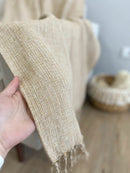 Manta Marrom Barroco 1,40X2,30