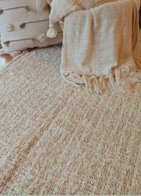 Tapete Artesanal Sala Quarto 100% Algodão Nala Todos os Tamanhos