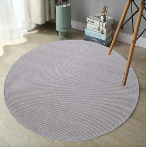 Tapete redondo sisal cinza