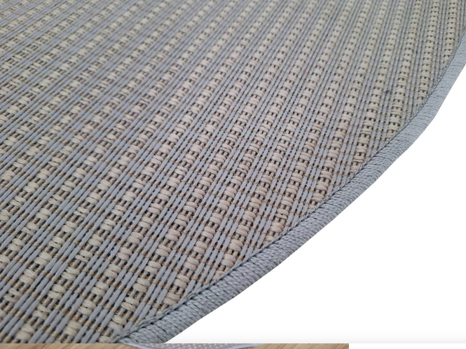 Tapete redondo sisal cinza